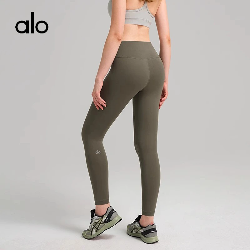 ALO女士瑜伽裤高腰健身九分蜜桃提臀运动紧身裤