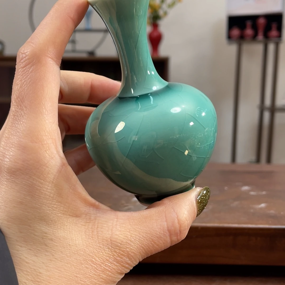 瓷片陶瓷艺术小花瓶