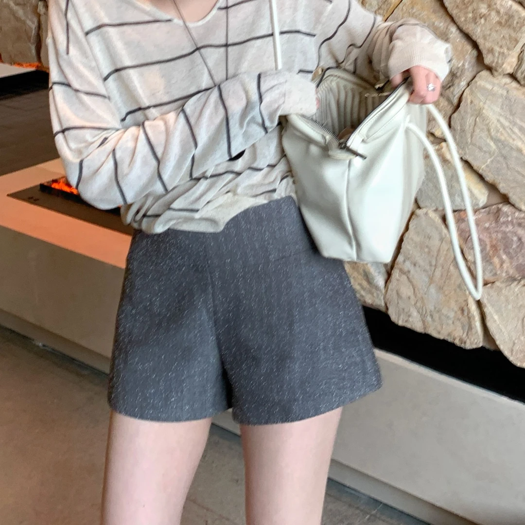 【芝士Cheese】片刻软语 夏季小香风潮流简约百搭休闲时尚气质短裤
