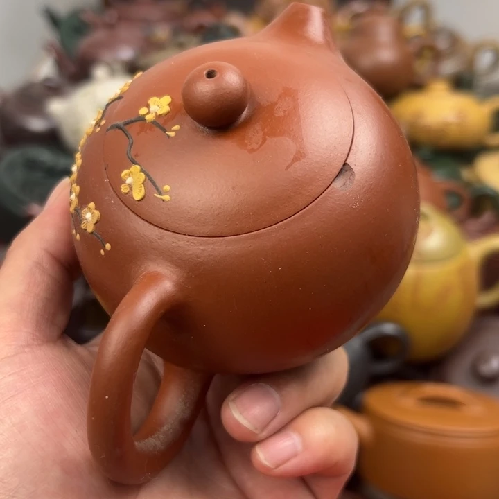 茶壶紫砂壶口磕碰