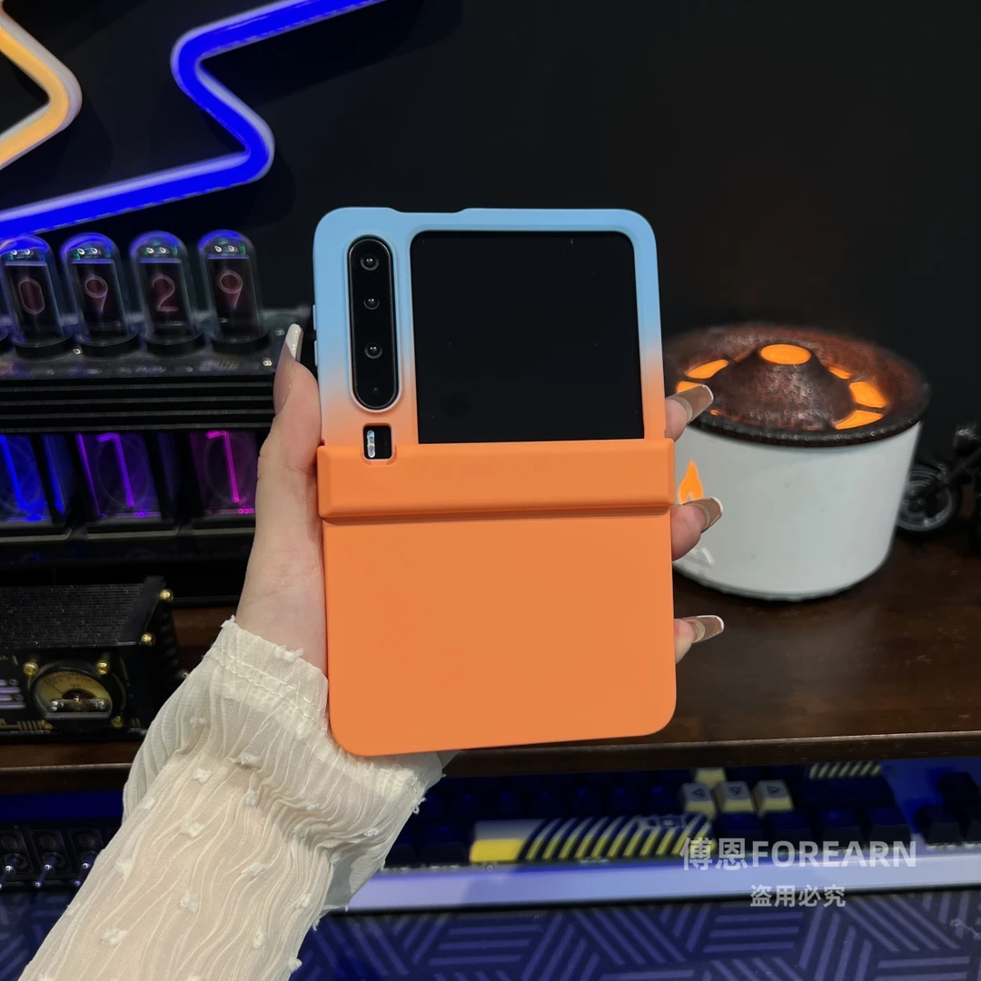 适用于华为purax手机壳阔折叠屏pura x超薄保护套三件套肤感渐变