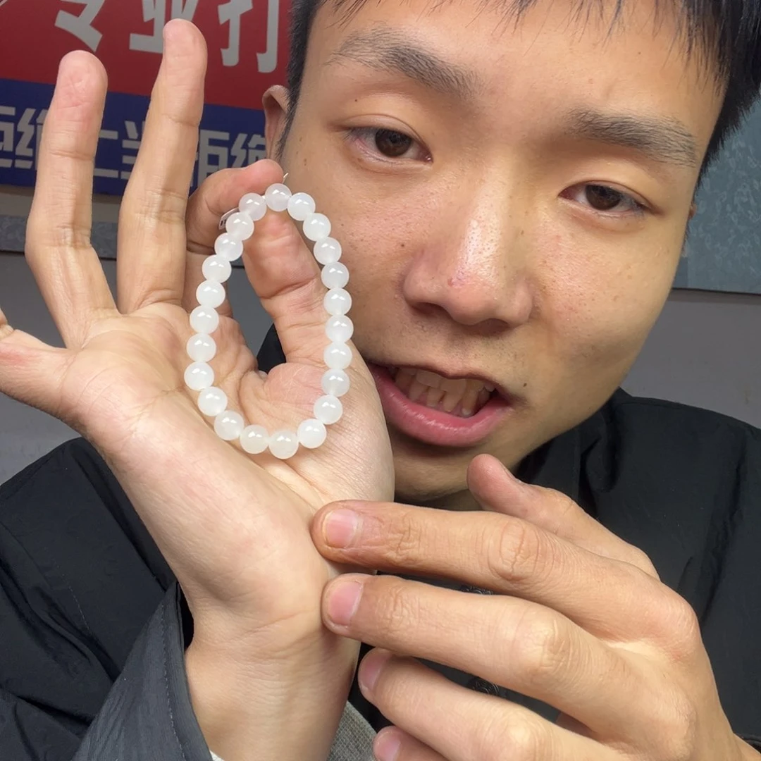 和田玉颈饰未镶嵌多样性野牛沟羊脂玉卡8货头