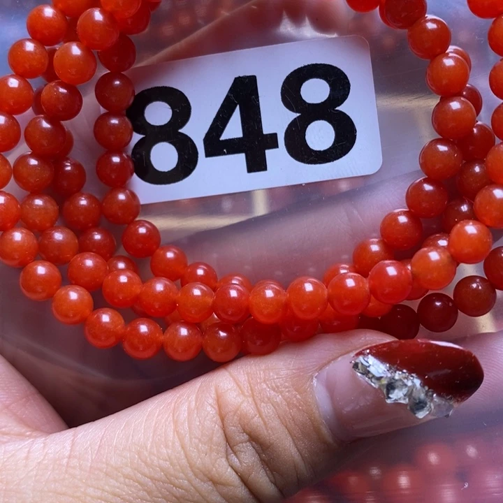 南红玛瑙手链未镶嵌滦**样