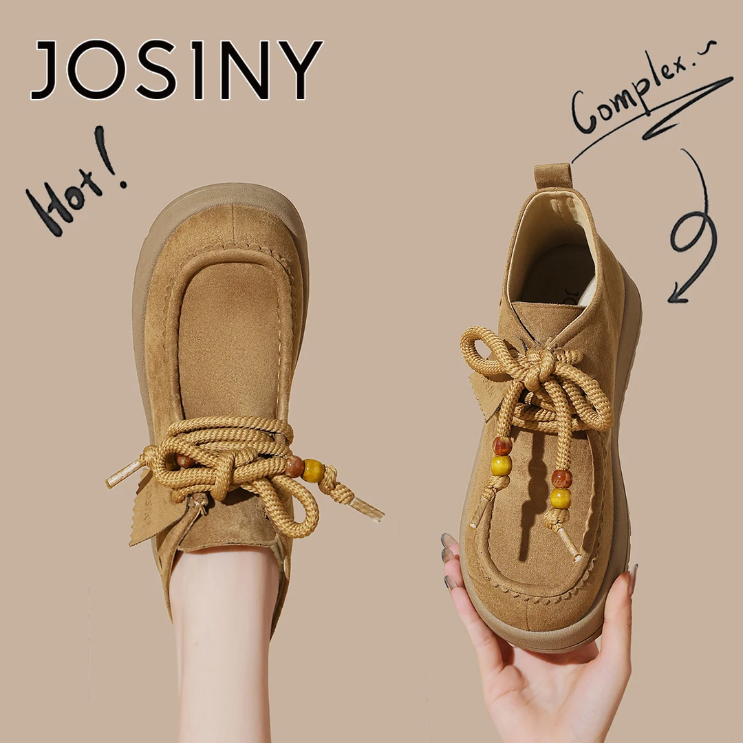 卓诗尼厚底勃肯鞋女款2025秋冬新款短筒复古流光马丁靴百搭高帮鞋