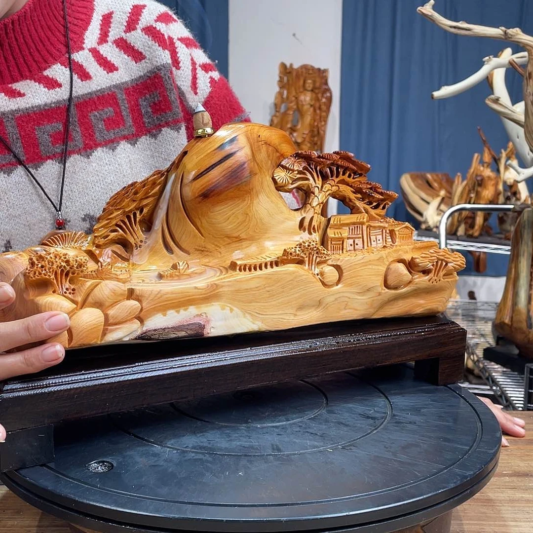 柏木（崖柏）山水倒流香送两盒香