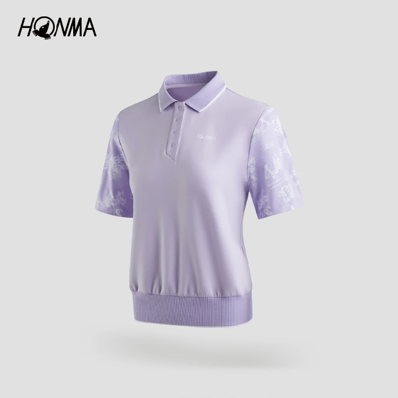 [专业高尔夫]HONMA女士短袖POLO舒适轻盈透气时尚百搭HWLC707K702