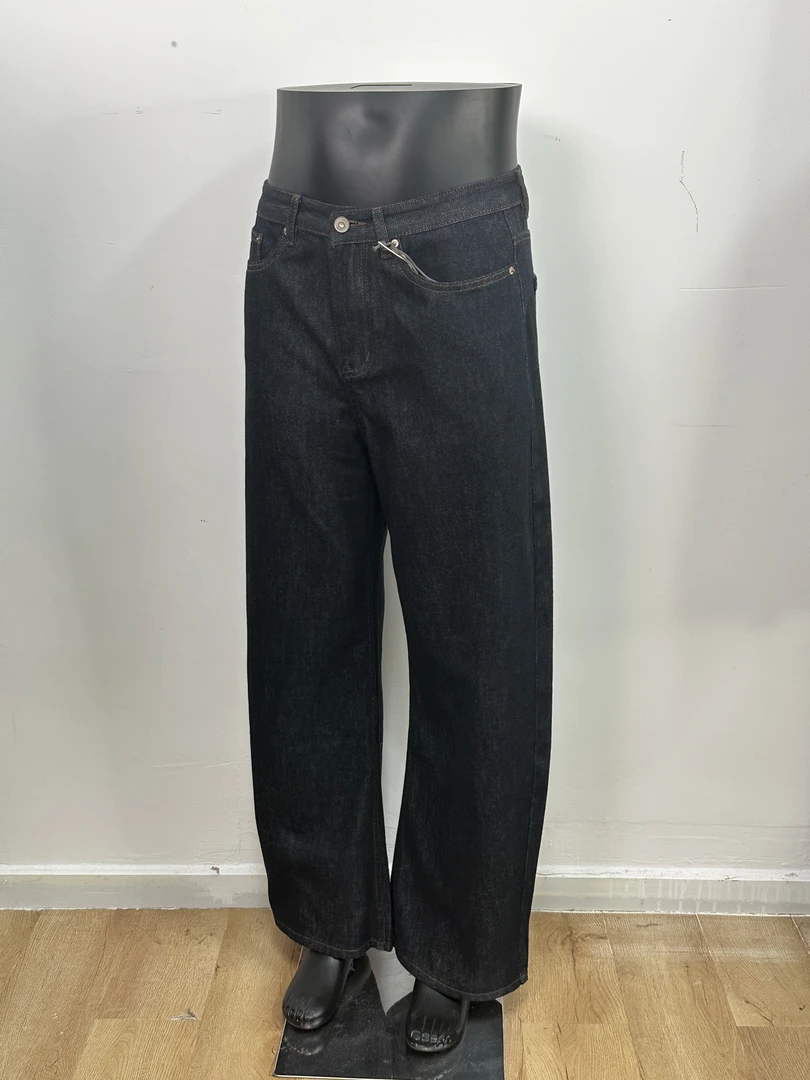 【直播大促专用】男士水洗牛仔裤黑蓝色宽松百搭直筒休闲裤NK03