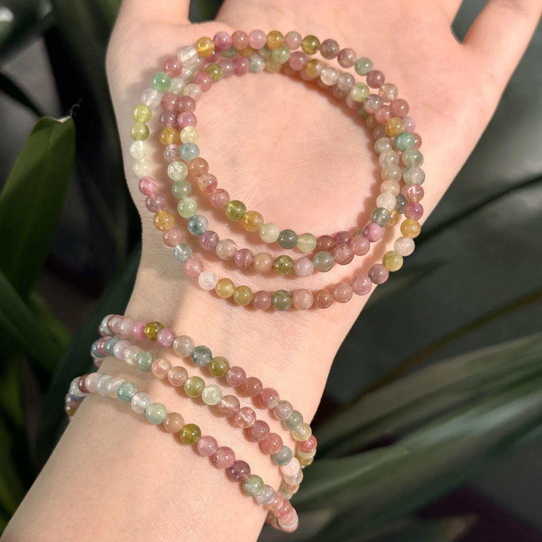 天然糖果碧玺多圈手串 多样性发其一 B102