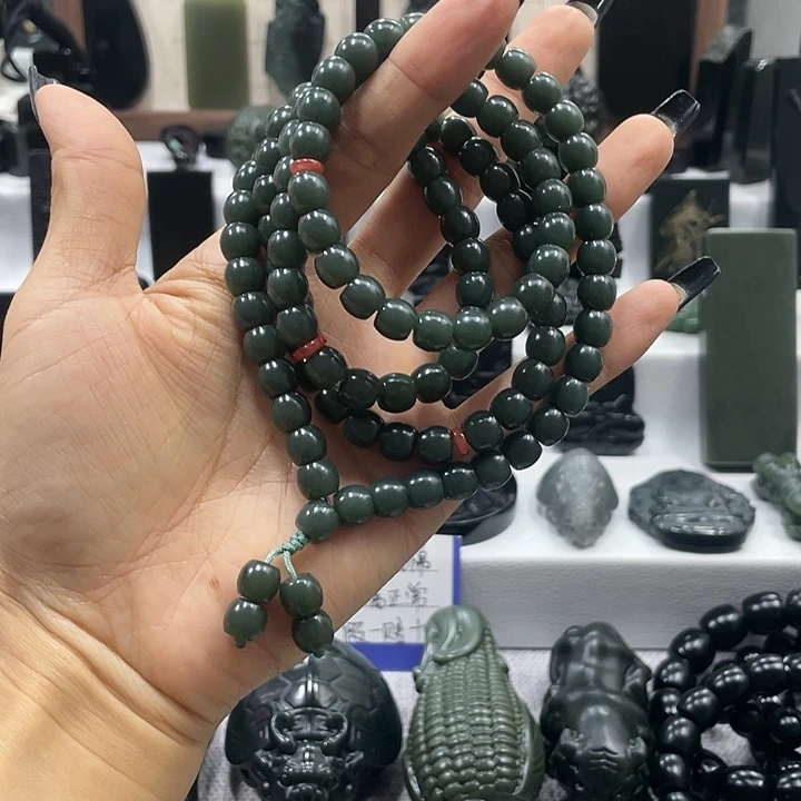 【闪购商品】未镶嵌手链和田玉（青玉）锦****6