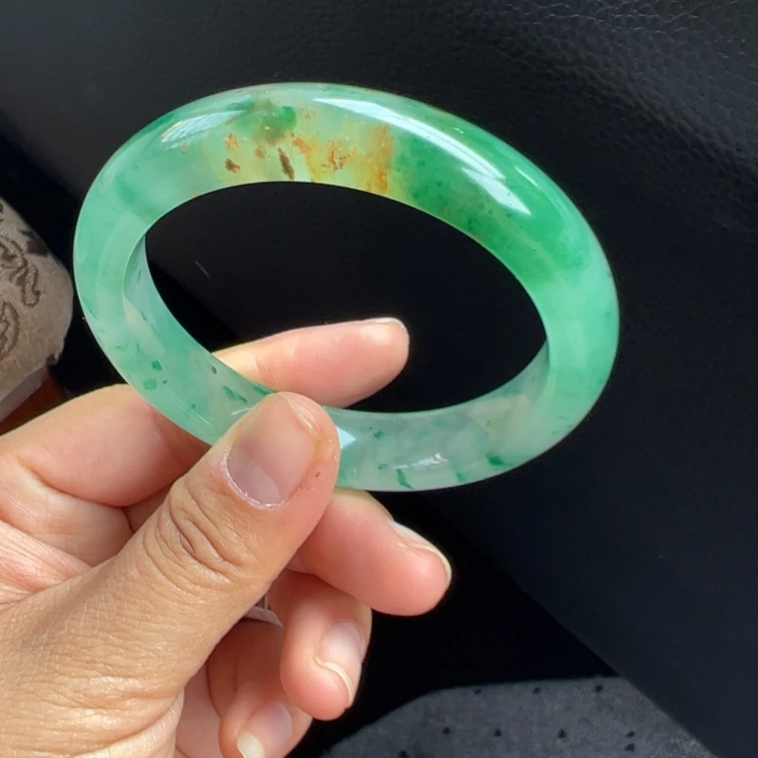 石英质玉未镶嵌手镯非洲翠5455