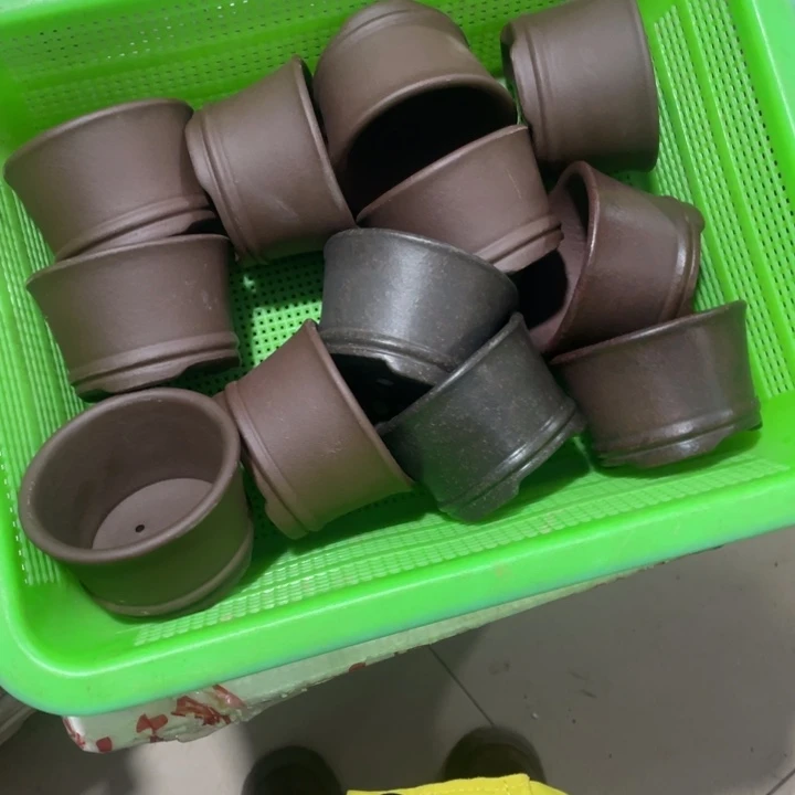 紫砂花盆紫砂花盆口9高6