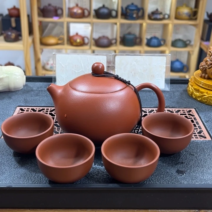 紫砂紫砂胖西施（一壶四杯）