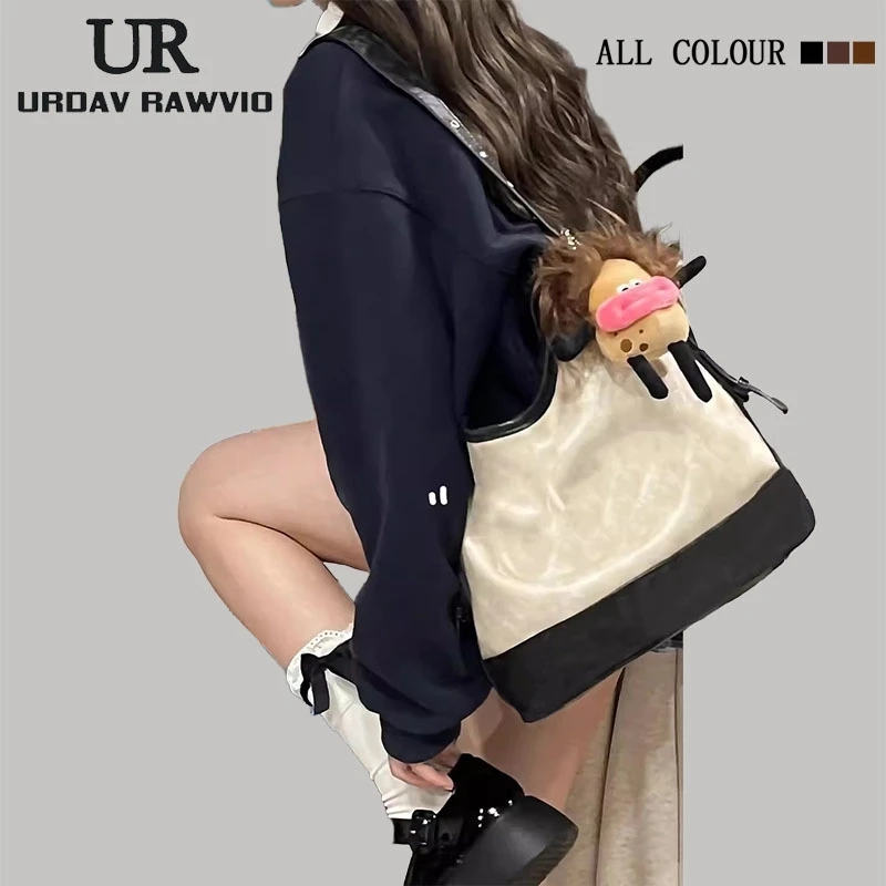 URDAV RAWVIO包包女2025新款大容量通勤腋下包单肩斜挎包托特包潮