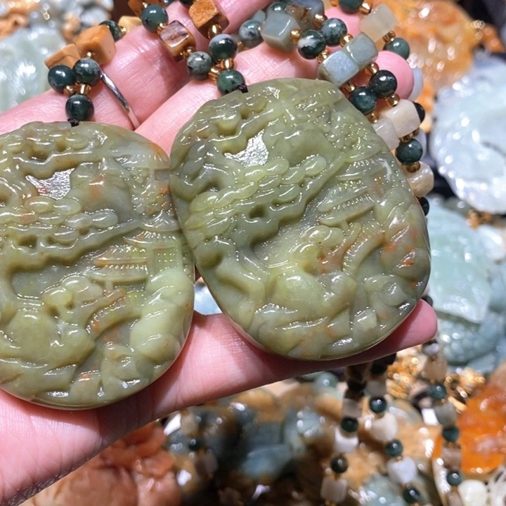 岫玉毛衣链未镶嵌