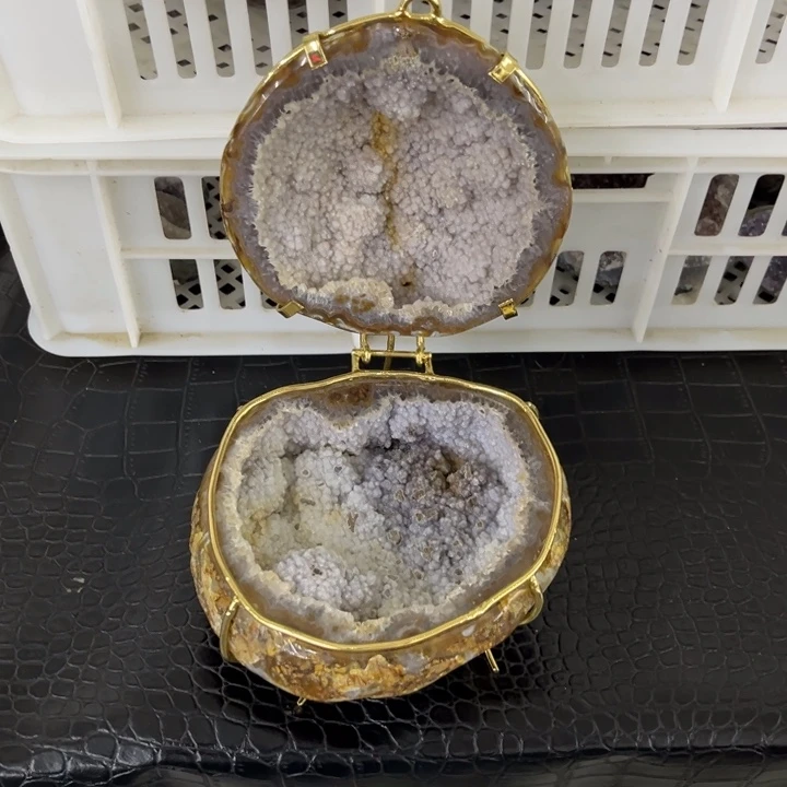 水晶未镶嵌发饰双彩大软盆