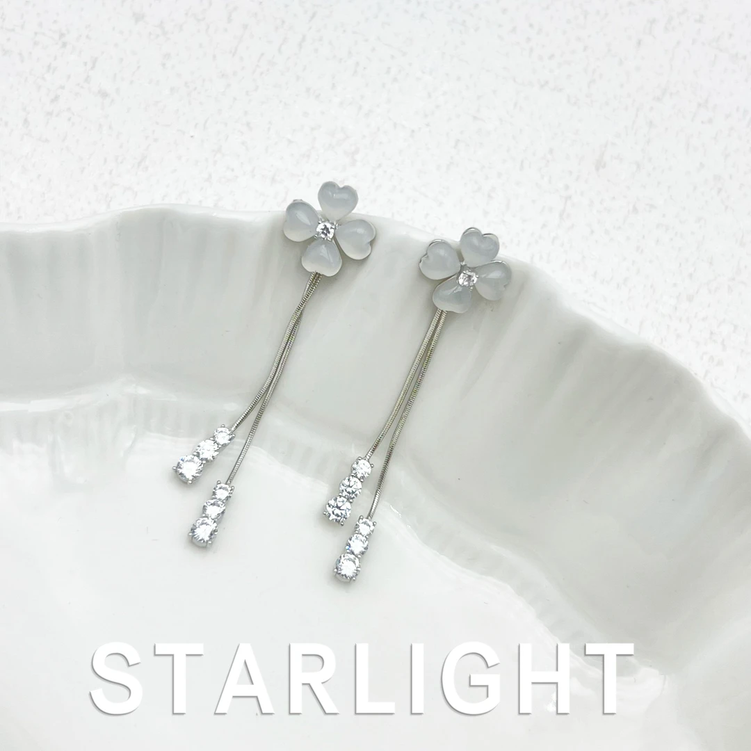 铜合金耳饰  设计款优雅时尚气质百搭轻奢耳饰~BS173