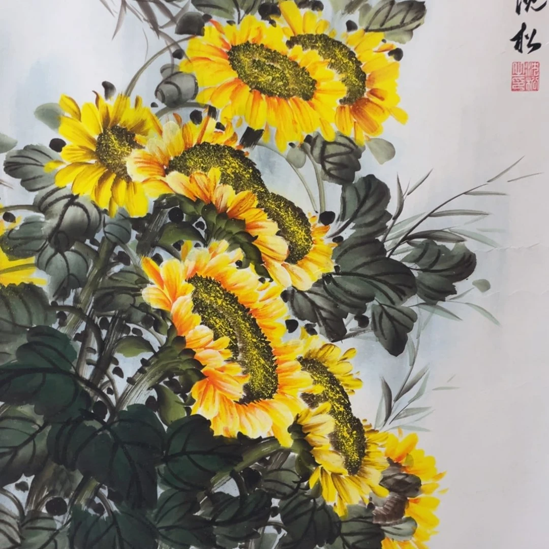 国画老师手笔手绘作品w