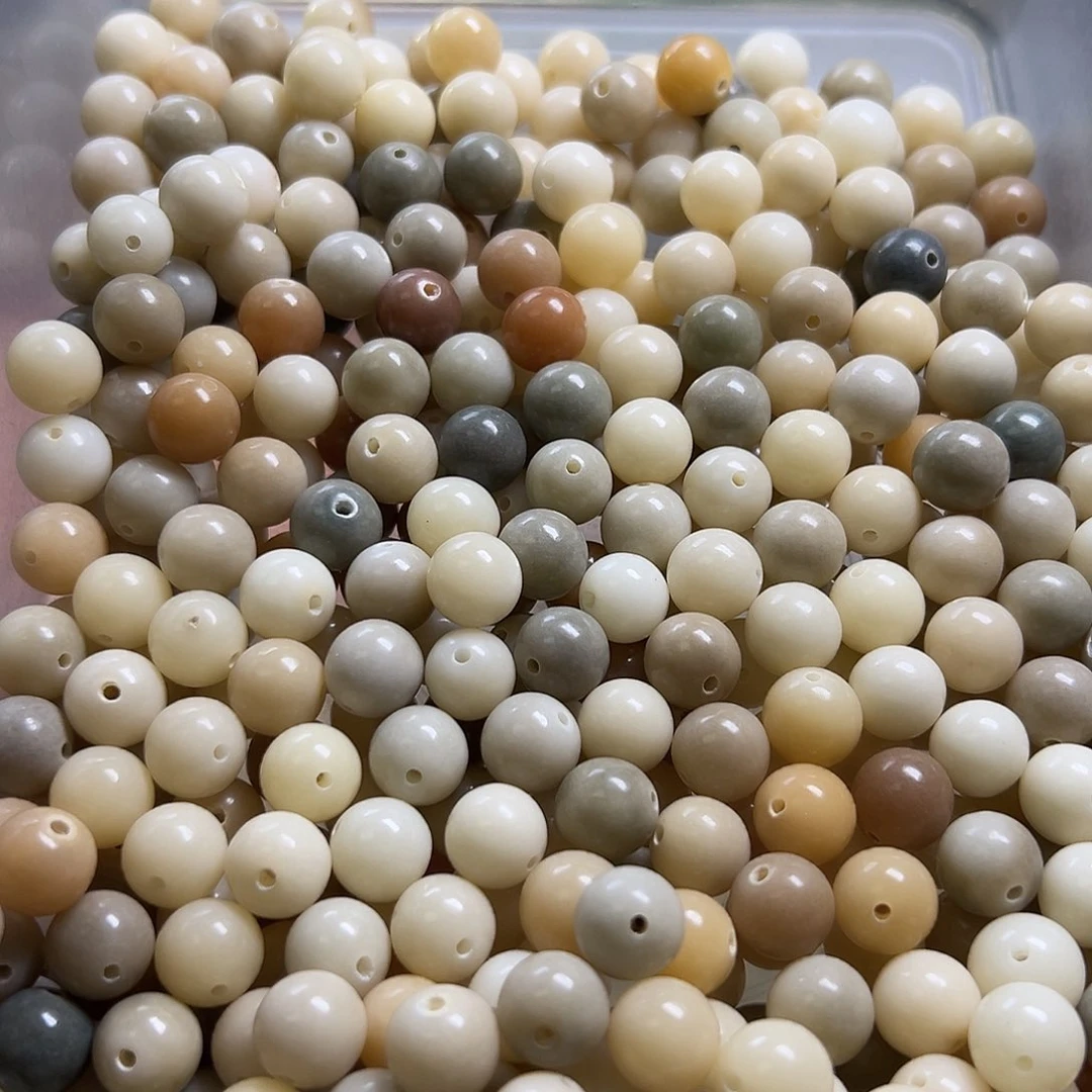 白玉菩提吊坠卡11多宝圆450颗