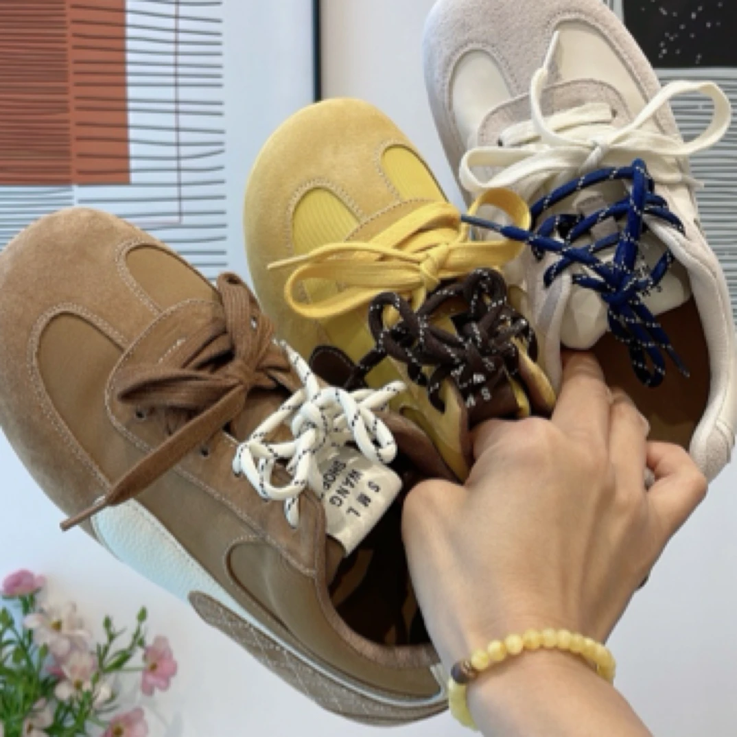 「雯姐家」大头小可爱丑萌内增高显脚小德训鞋