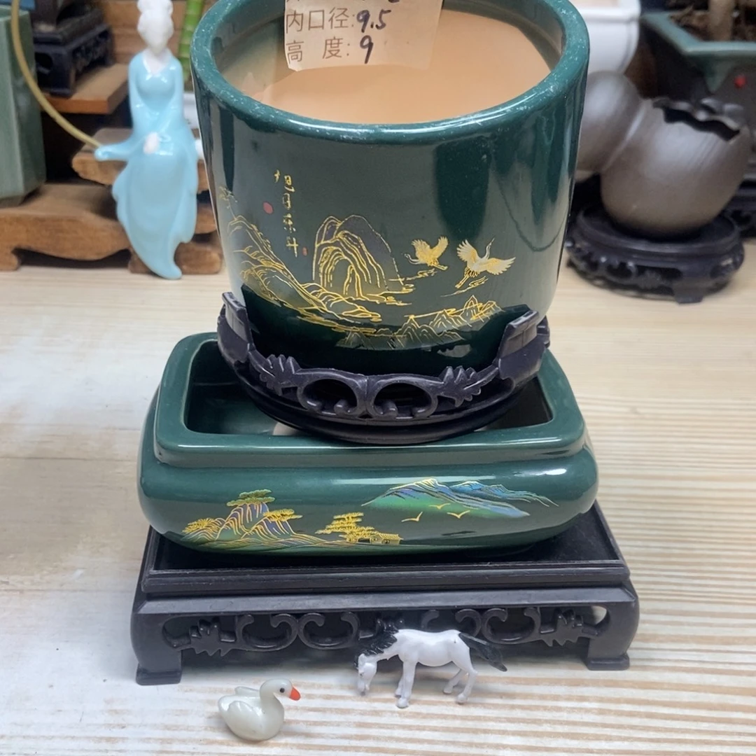 瓷片陶瓷花盆陶瓷艺术