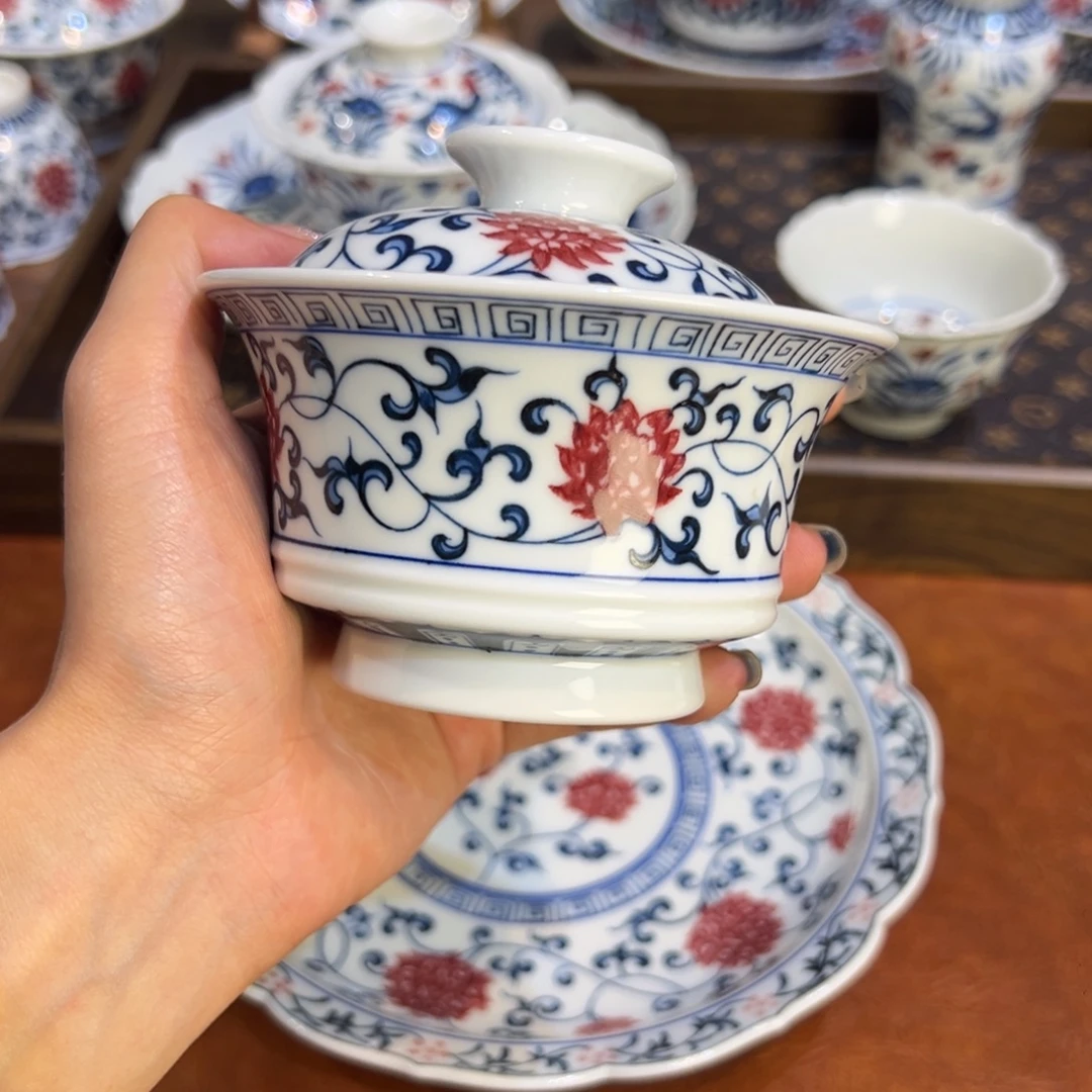 陶瓷摆件景德镇茶器百宝箱