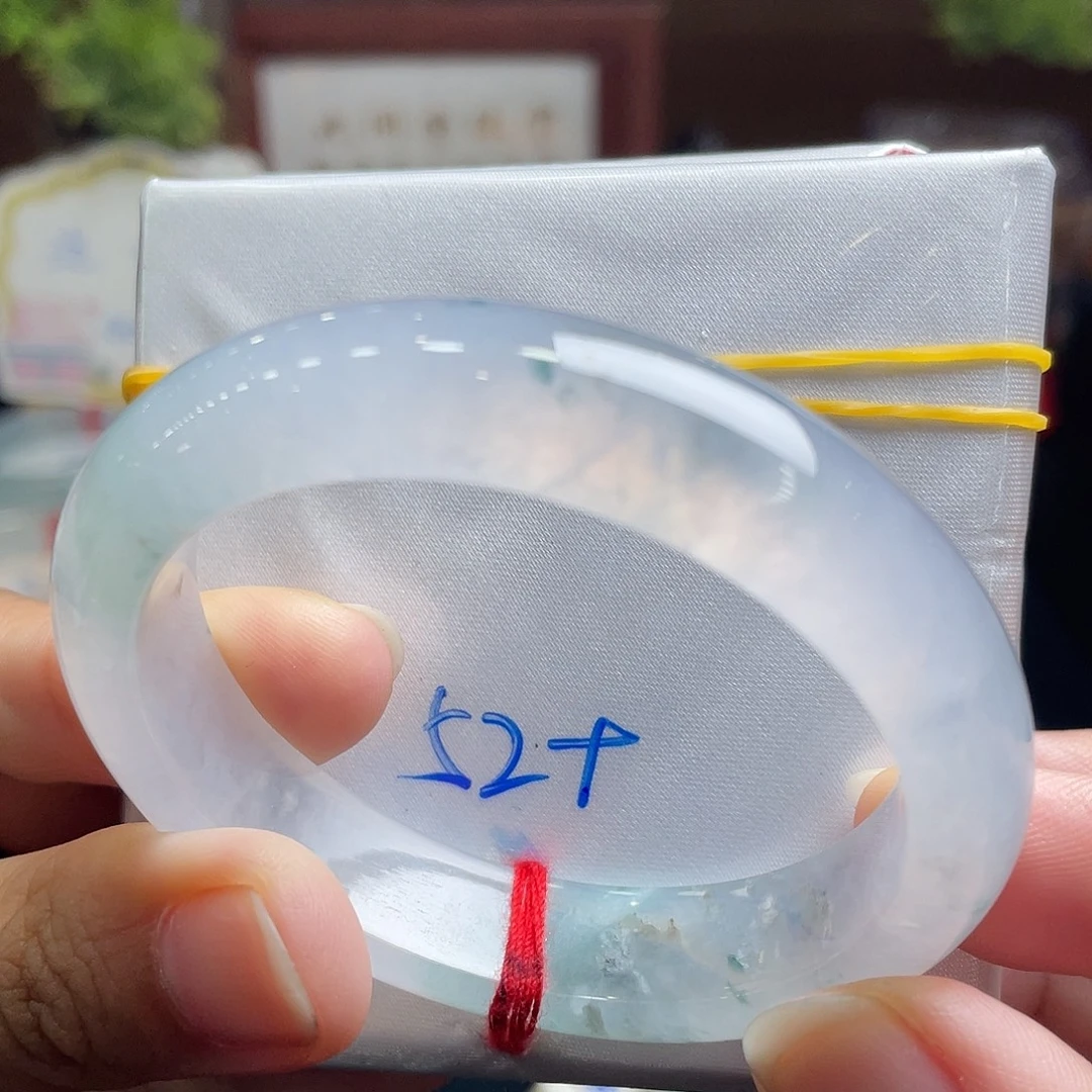 未镶嵌手镯翡翠1号 52+贵妃 开播放漏