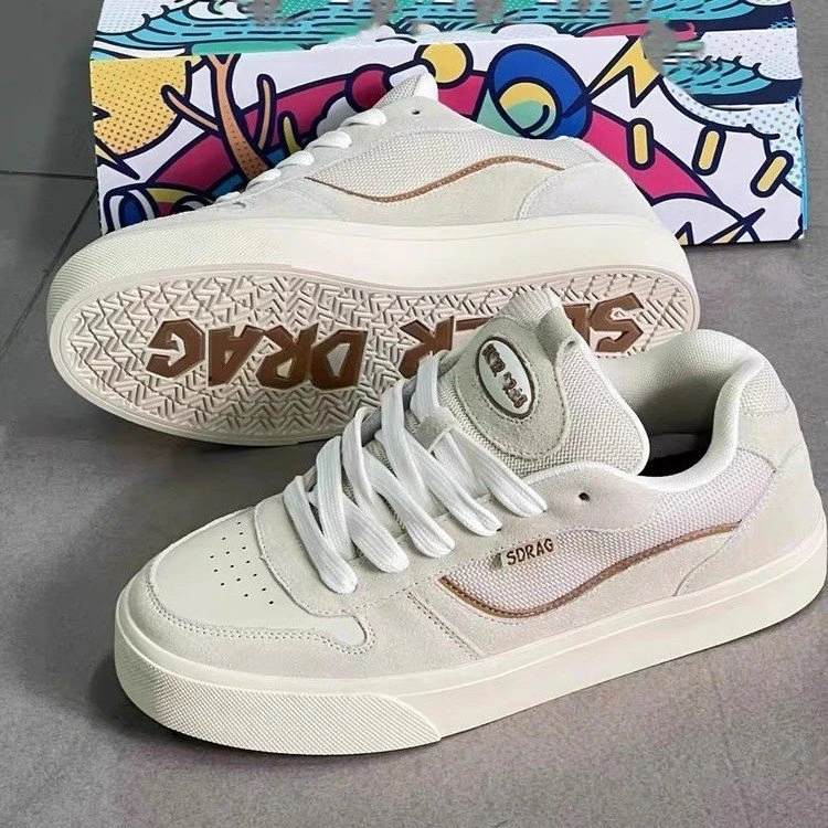 板鞋深口运动鞋低跟(小于3cm)网纱橡胶系带圆头