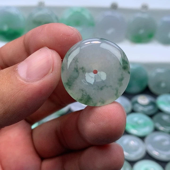 颈饰未镶嵌翡翠缅甸天然A货翡翠26.2-5.8