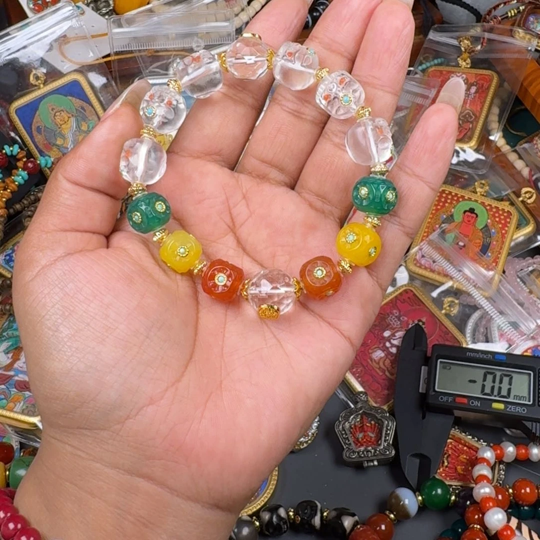 泥塑一***儿藏式风格彩绘泥塑擦擦