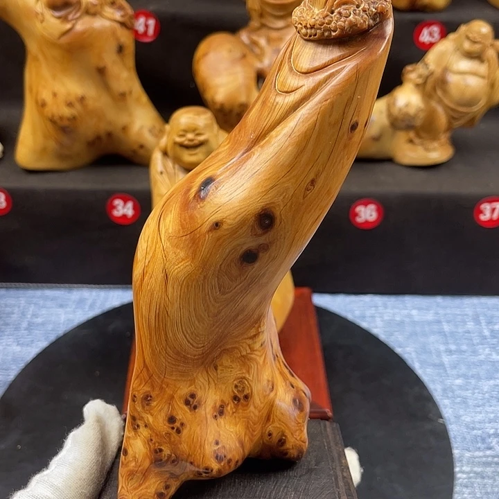 柏木（崖柏）达摩摆件