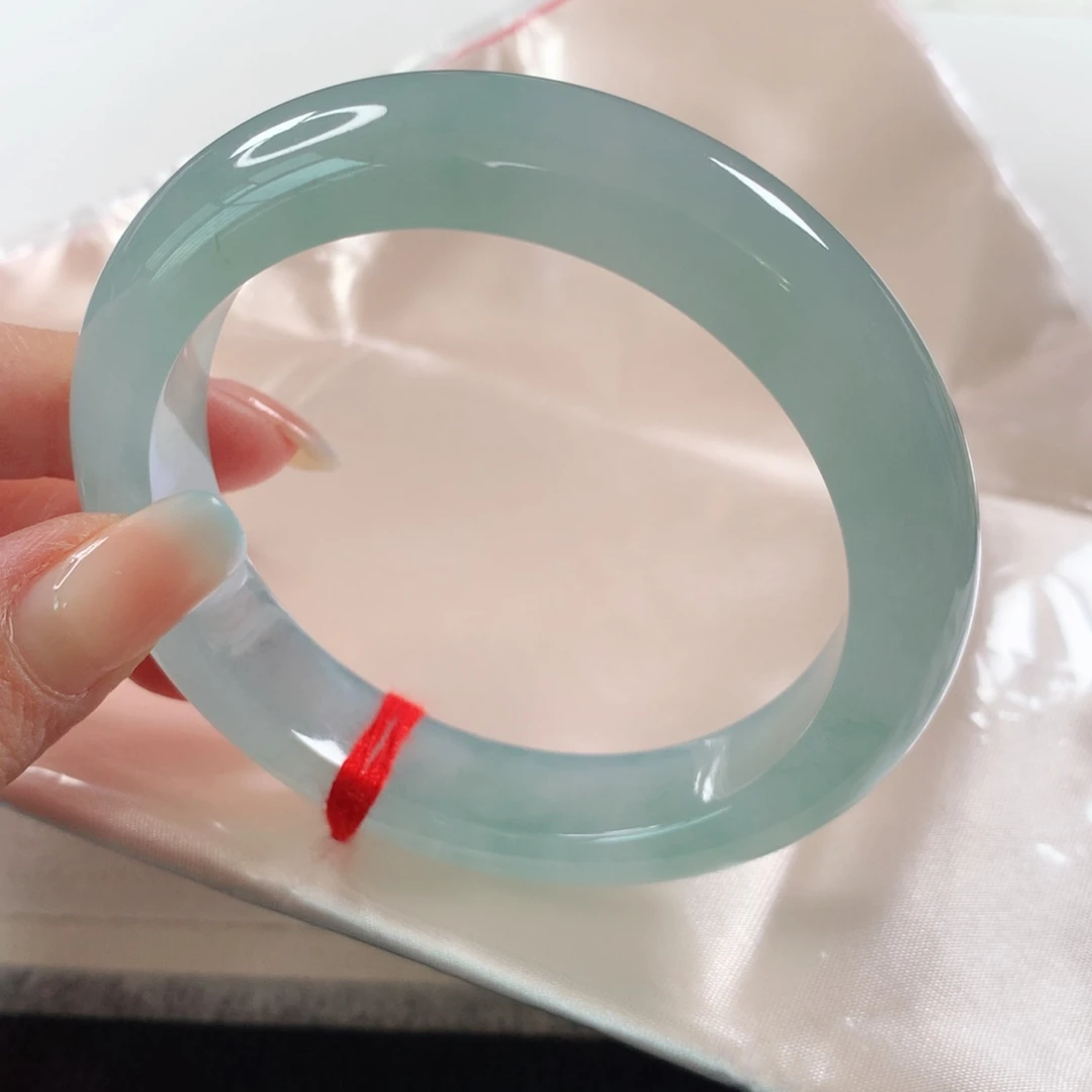 未镶嵌手镯翡翠 正圈①③⑧冰透蓝水⭐⭐⭐⭐⭐强烈推荐