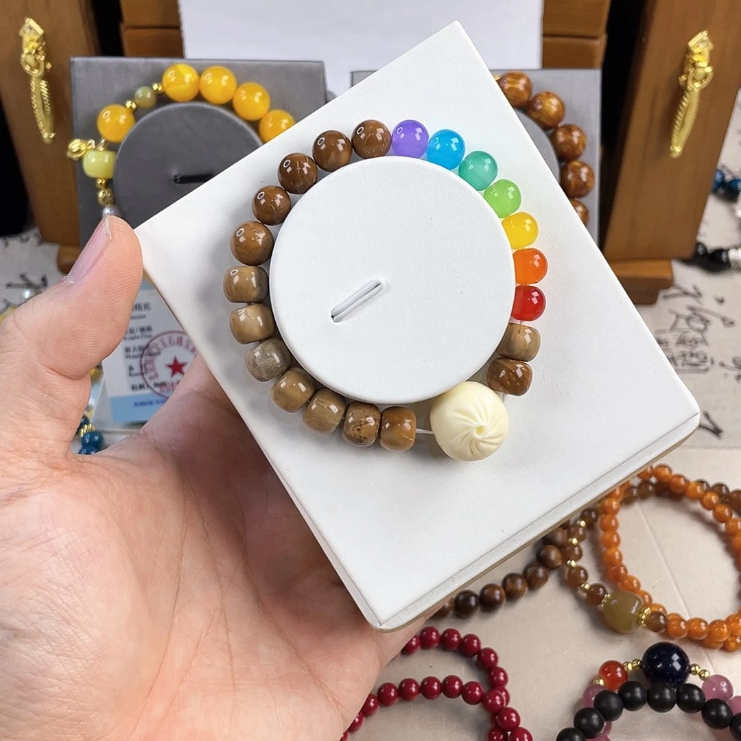 玛瑙手饰银S925镀金镶嵌