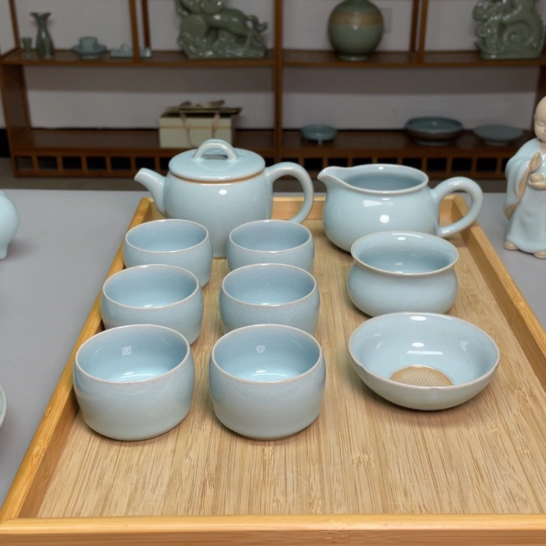 瓷汉瓦壶套装带礼盒