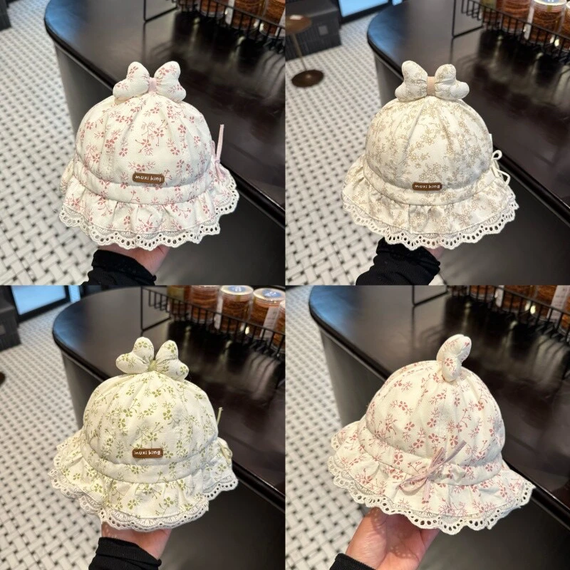 宝宝开春帽子小月龄可爱外出防晒渔夫帽婴幼儿洋气儿童防晒帽子