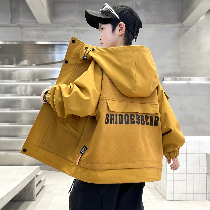 男童春秋款外套2025新款中大儿童酷帅男孩休闲潮【TQ】A5036-0