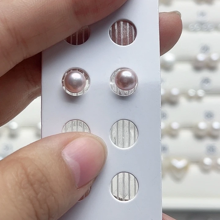 王***倩耳饰银S925镶嵌淡水珍珠