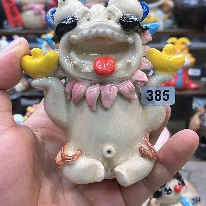 摆件直播间手工陶瓷摆件385