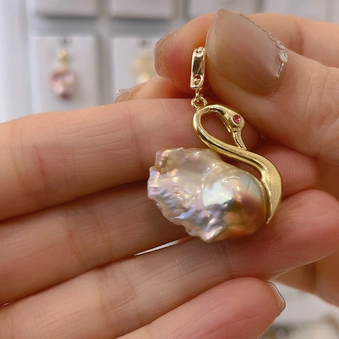 淡水珍珠颈饰银S925镶嵌ゞ****笑