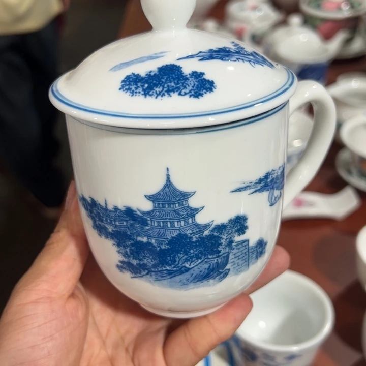醴陵高温老厂瓷群力350毫升杯