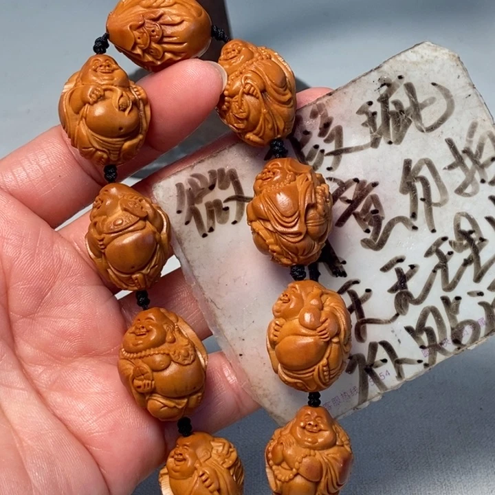 橄榄核手串/手链瑞兽弥勒