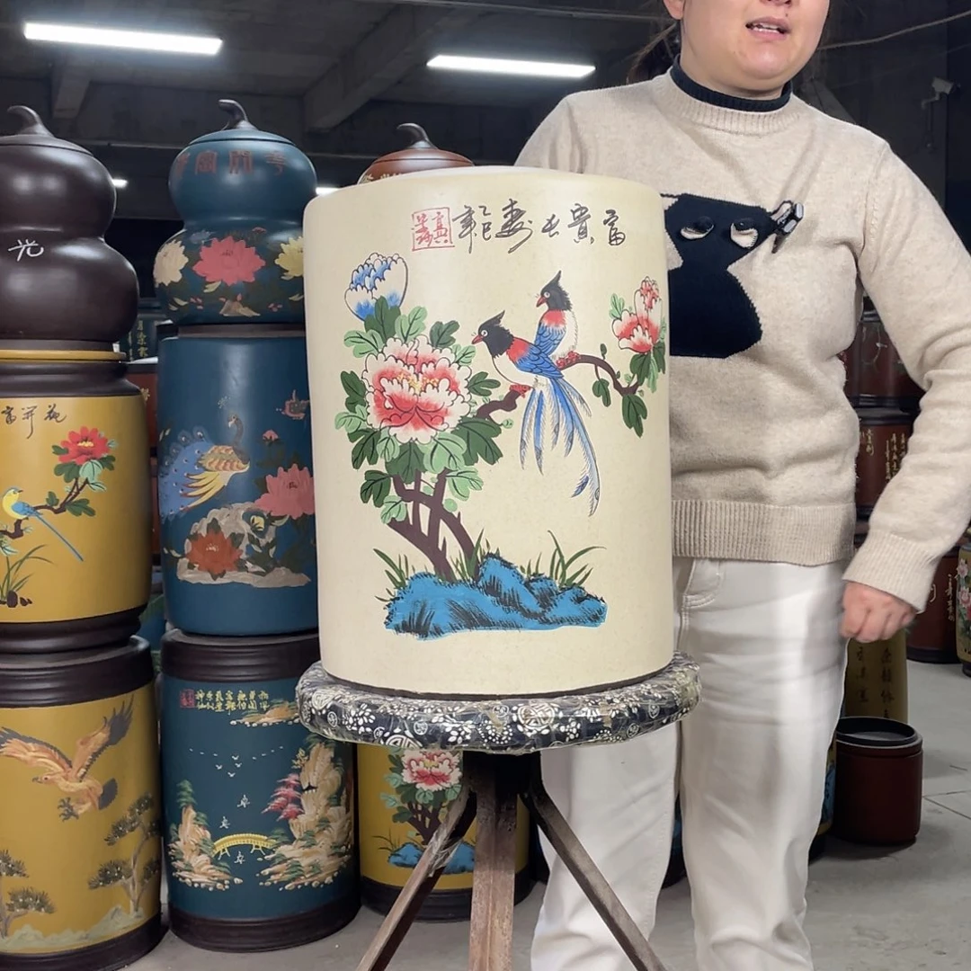 宜兴原矿紫砂茶叶罐