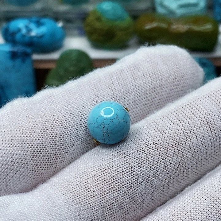 绿松石未镶嵌天然原矿 地大质检