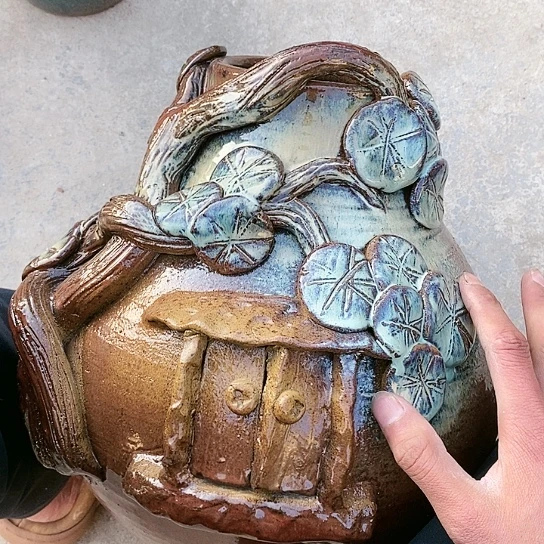 【闪购商品】紫砂花盆13.34花盆无孔