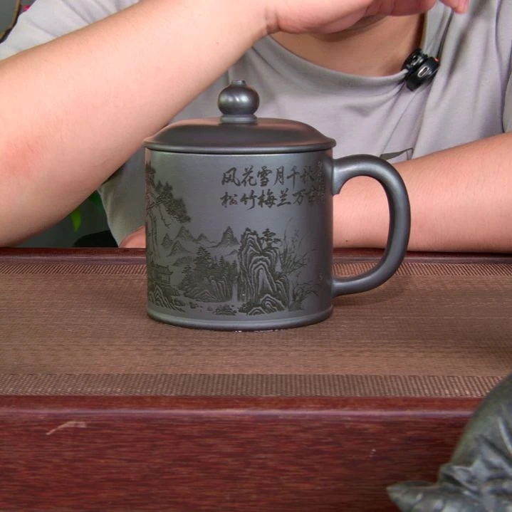 茶杯紫砂高货放漏