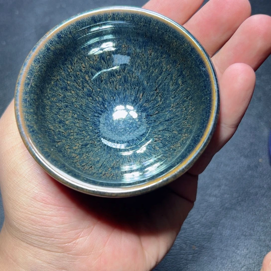 茶盏水墨建窑建盏主人杯