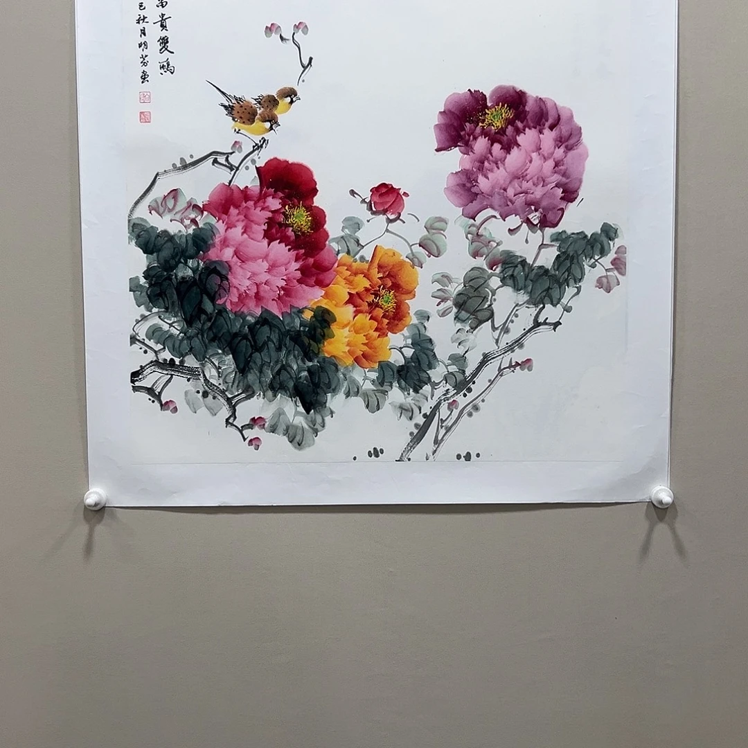 国画向明芬精品纯手绘4平尺