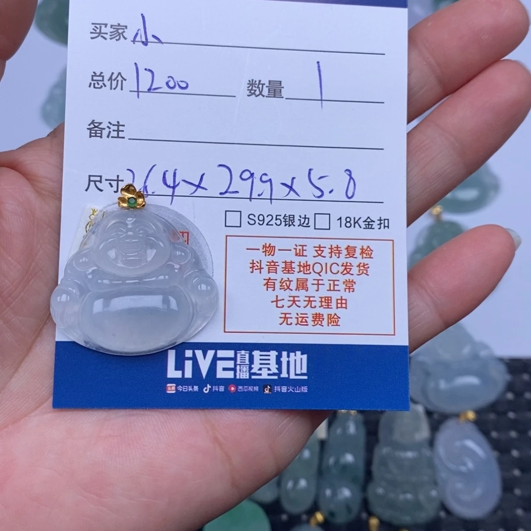小****翡翠未镶嵌颈饰天然翡翠