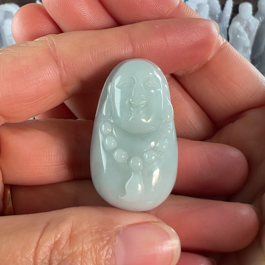 翡翠未镶嵌手镯天然翡翠佛公