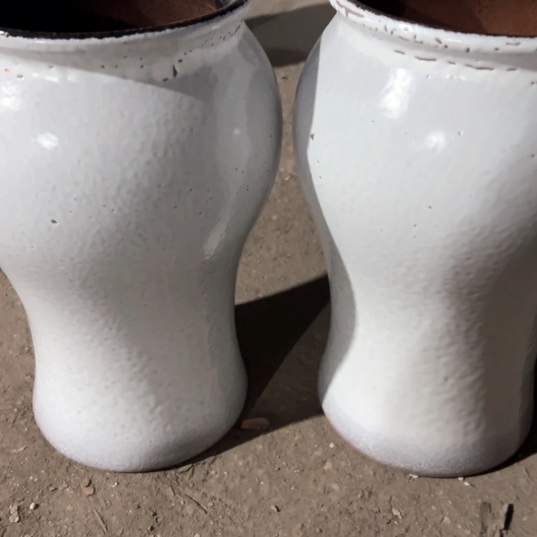 红陶瑕疵15-28两个