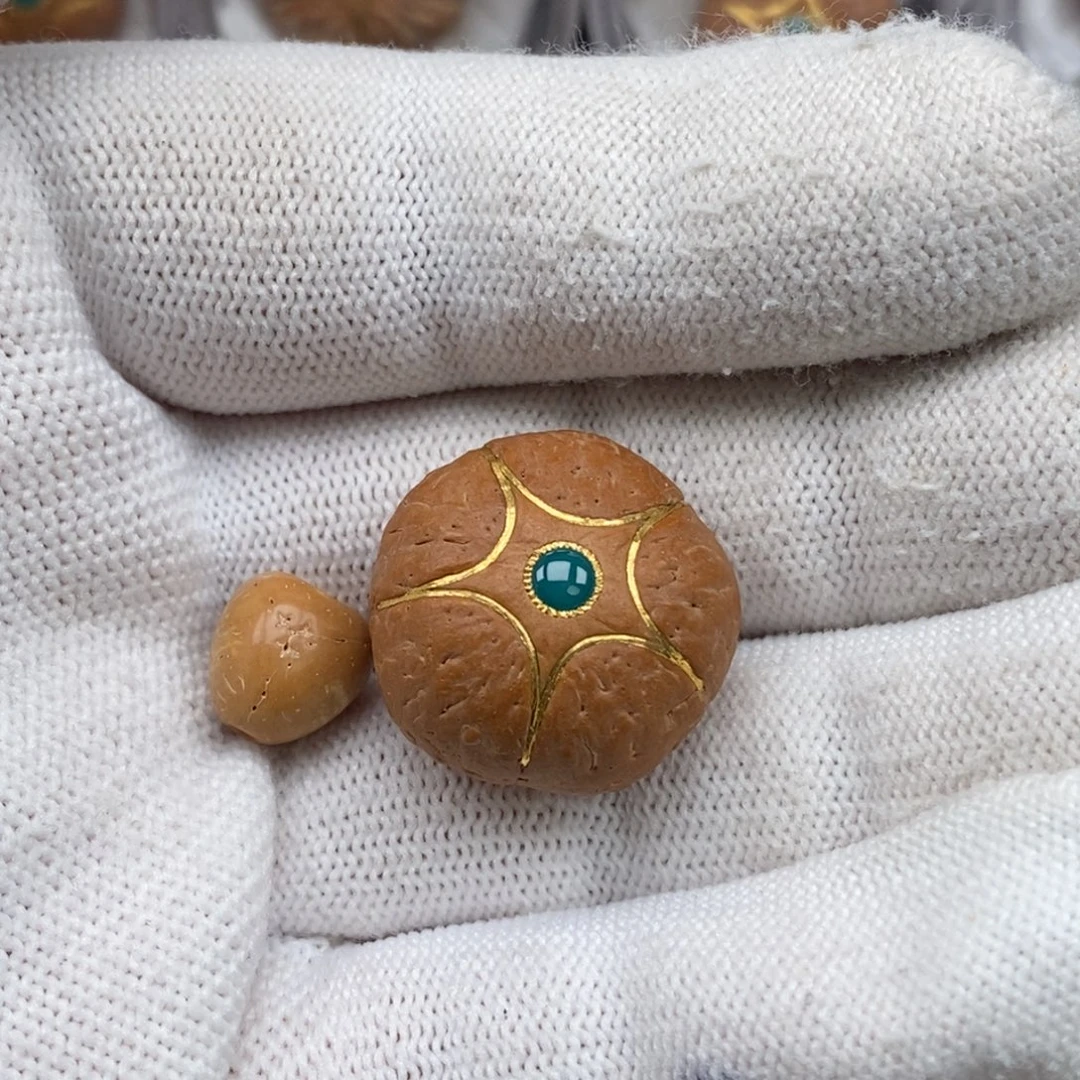 保***.凤眼菩提把件镶嵌五星23mm定制款